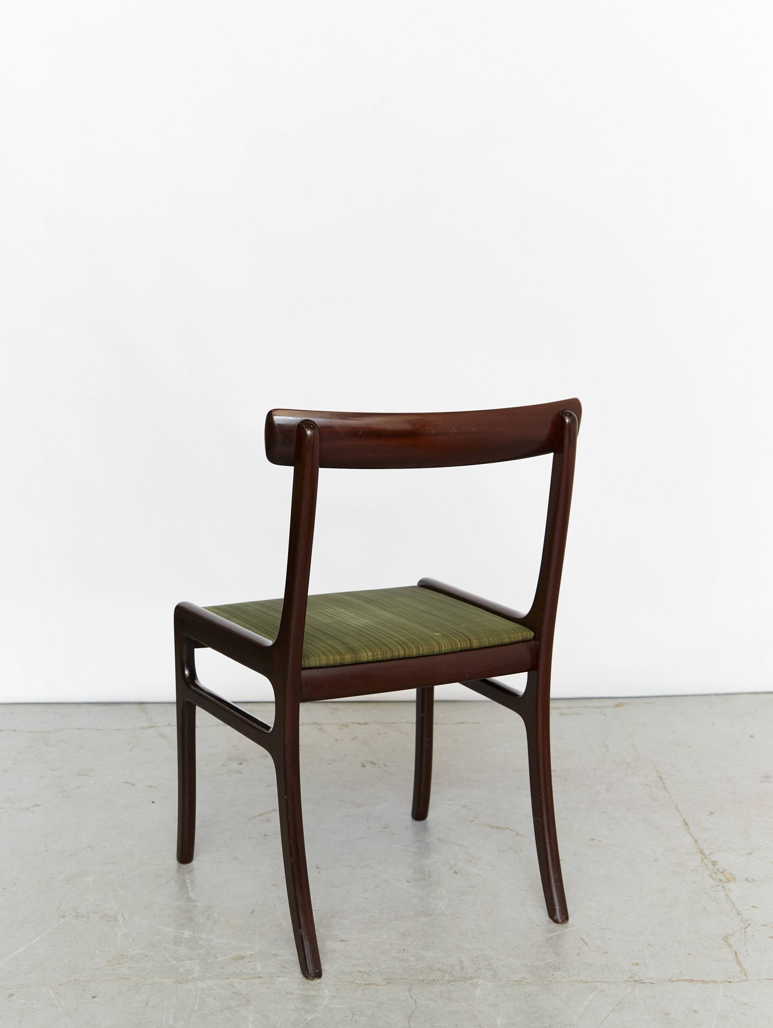 Chaise par Ole Wanscher en acajou pour Poul Jeppesens, Rungsted 1950