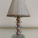 Small Art Deco lamp in copper glass