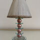 Small Art Deco lamp in copper glass