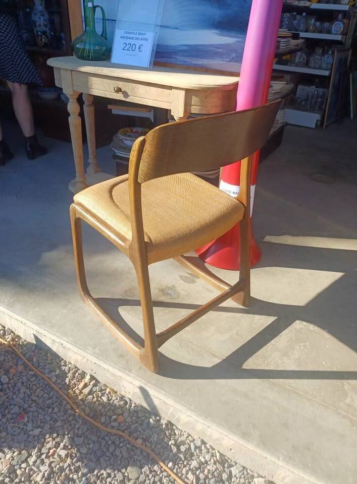 Chaise Traineau Baumann vintage