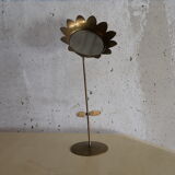 Vintage flower-shaped mirror