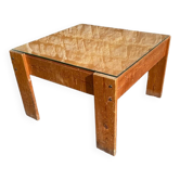Pine wood coffee table