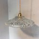 Vintage chiseled glass pendant light
