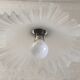 Pleated glass lampshade - mid 20th century
