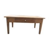 Waxed raw wood coffee table