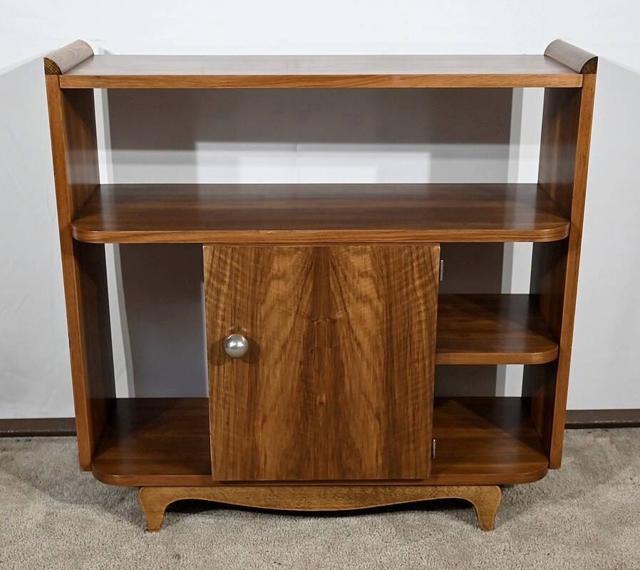 Small Walnut Serving Unit, Art Deco – 1940