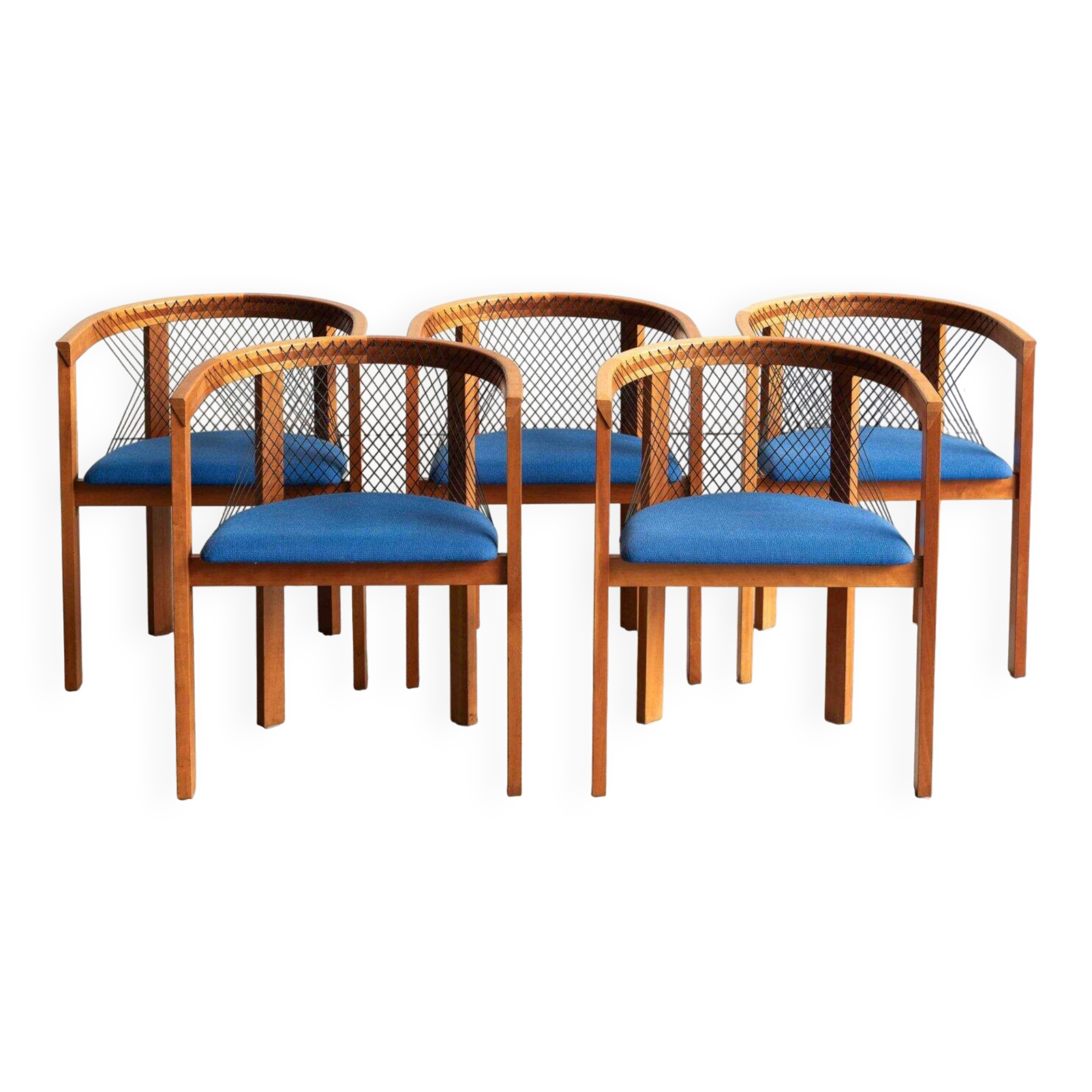 Ensemble de 5 chaises de salle à manger par Niels Jorgen Haugesen