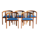Ensemble de 5 chaises de salle à manger par Niels Jorgen Haugesen