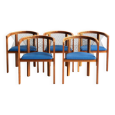 Ensemble de 5 chaises de salle à manger par Niels Jorgen Haugesen