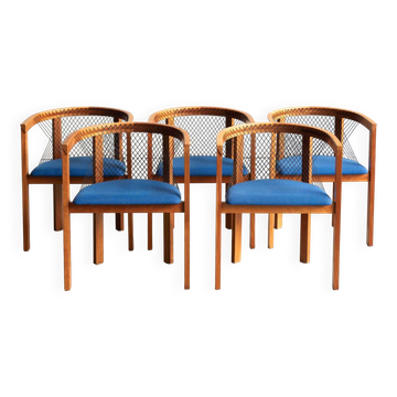 Ensemble de 5 chaises de salle à manger par Niels Jorgen Haugesen