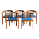 Ensemble de 5 chaises de salle à manger par Niels Jorgen Haugesen
