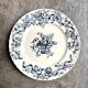 Longchamp ironstone dinner plate, "Ribbons" service