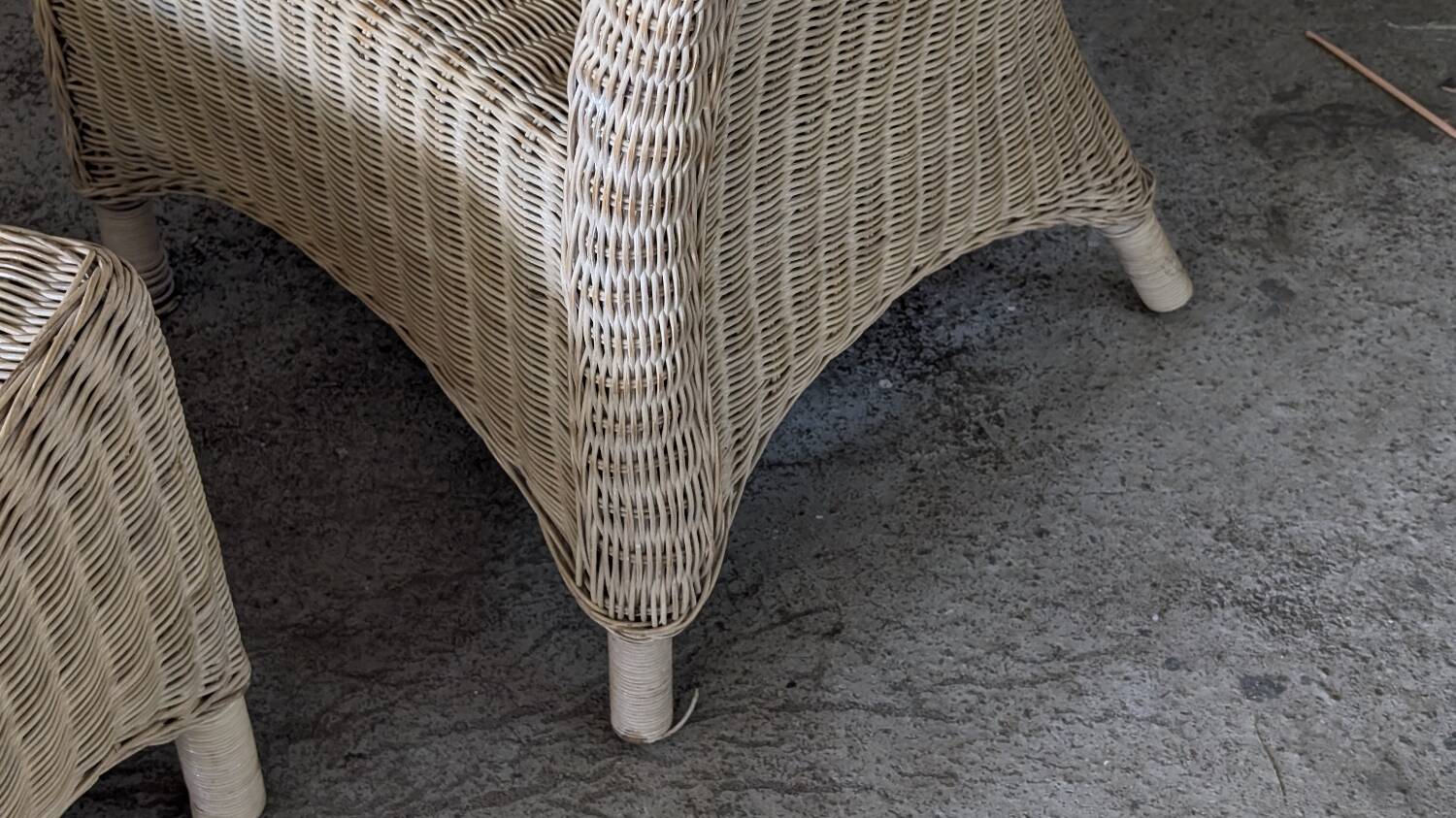 Vintage rattan lounge