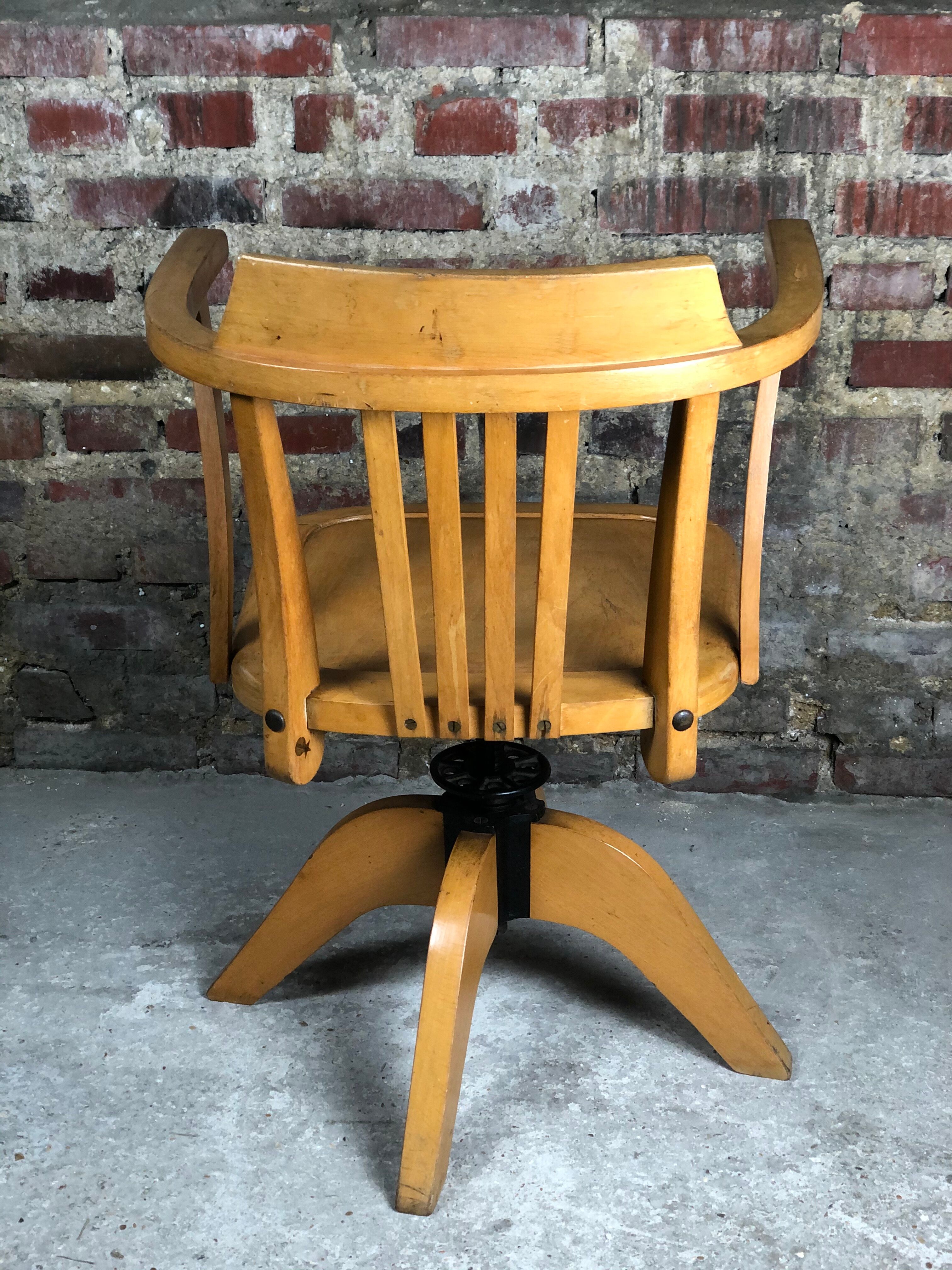 1950 American office chair/chair rotating STELLA brand
