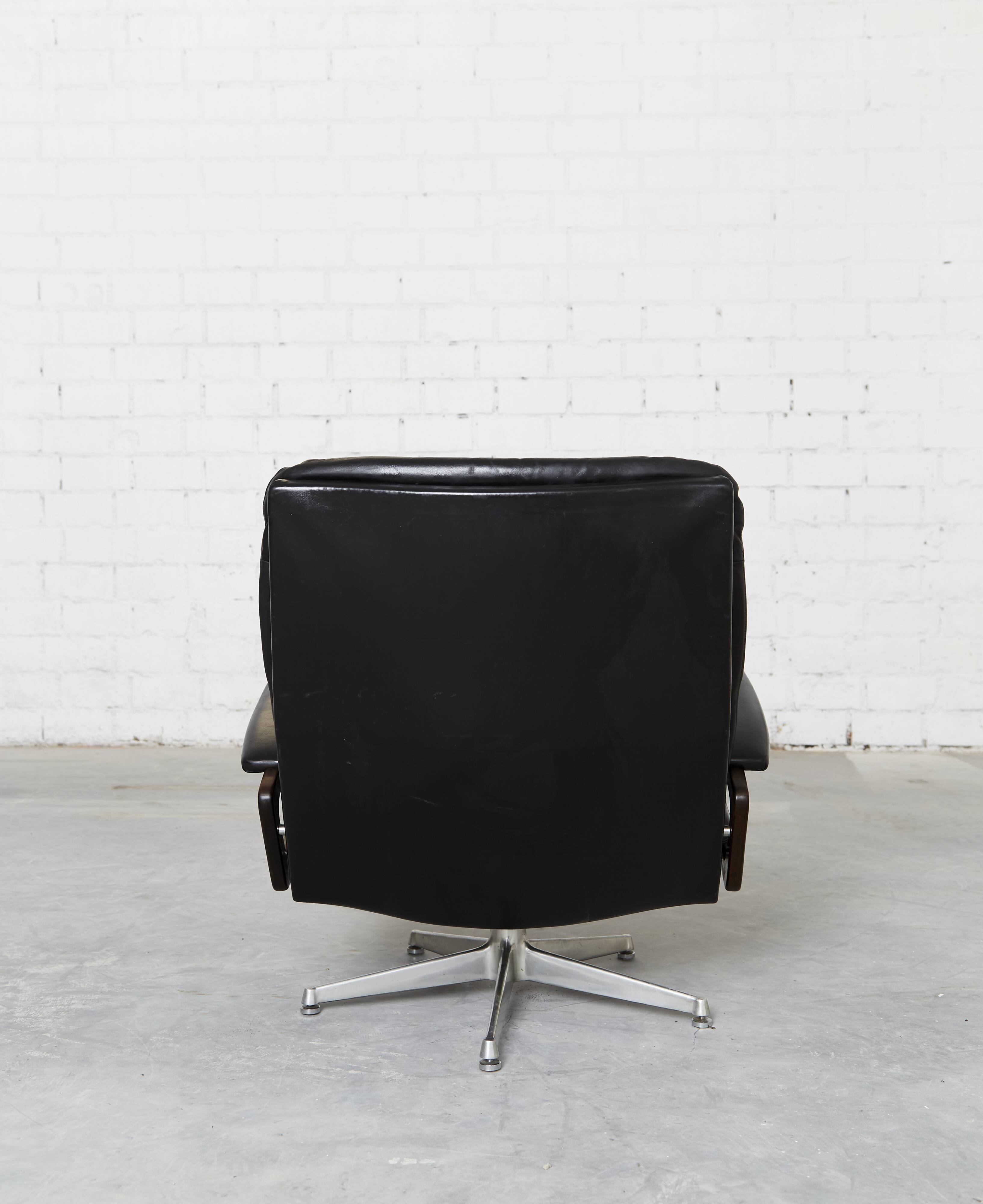 Vintage Lounge Chair & Ottoman by André Vandenbeuck for Strässle