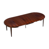 Gunni Omann large dining table in rosewood Omann Jun Denmark 1960