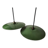 Pair of old pendant lights