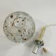 Doria Leuchten pendant lamp, textured Murano glass globe and brass,