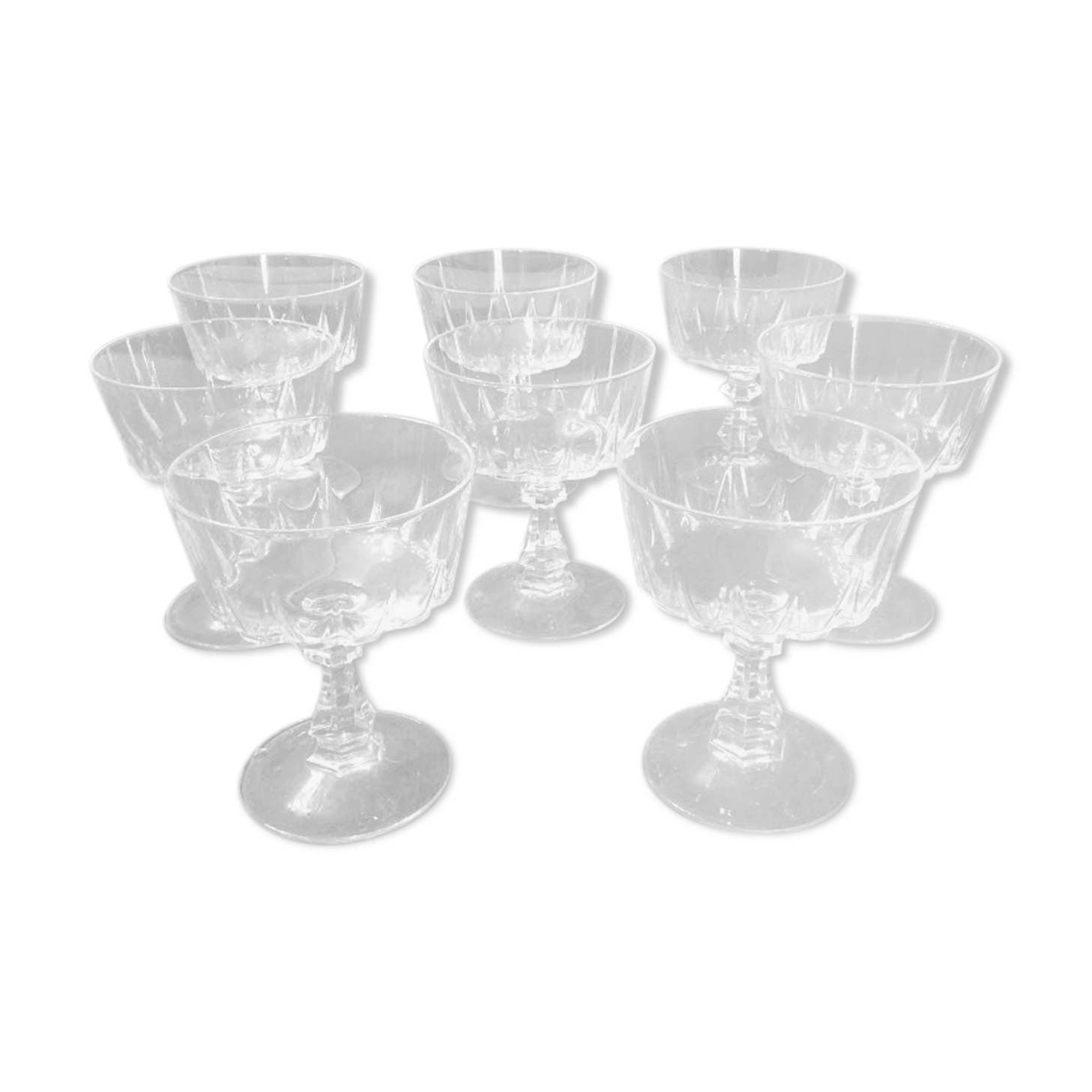 8 Crystal Cups