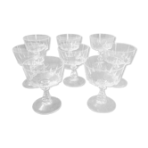 Set de 8 coupes cristal