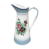 Enamelled broc with floral decoration