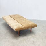 1970's German wooden sofa / daybed