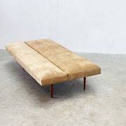 1970's German wooden sofa / daybed