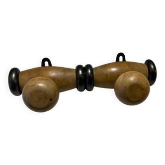 Wooden Coat Rack with 2 Hooks