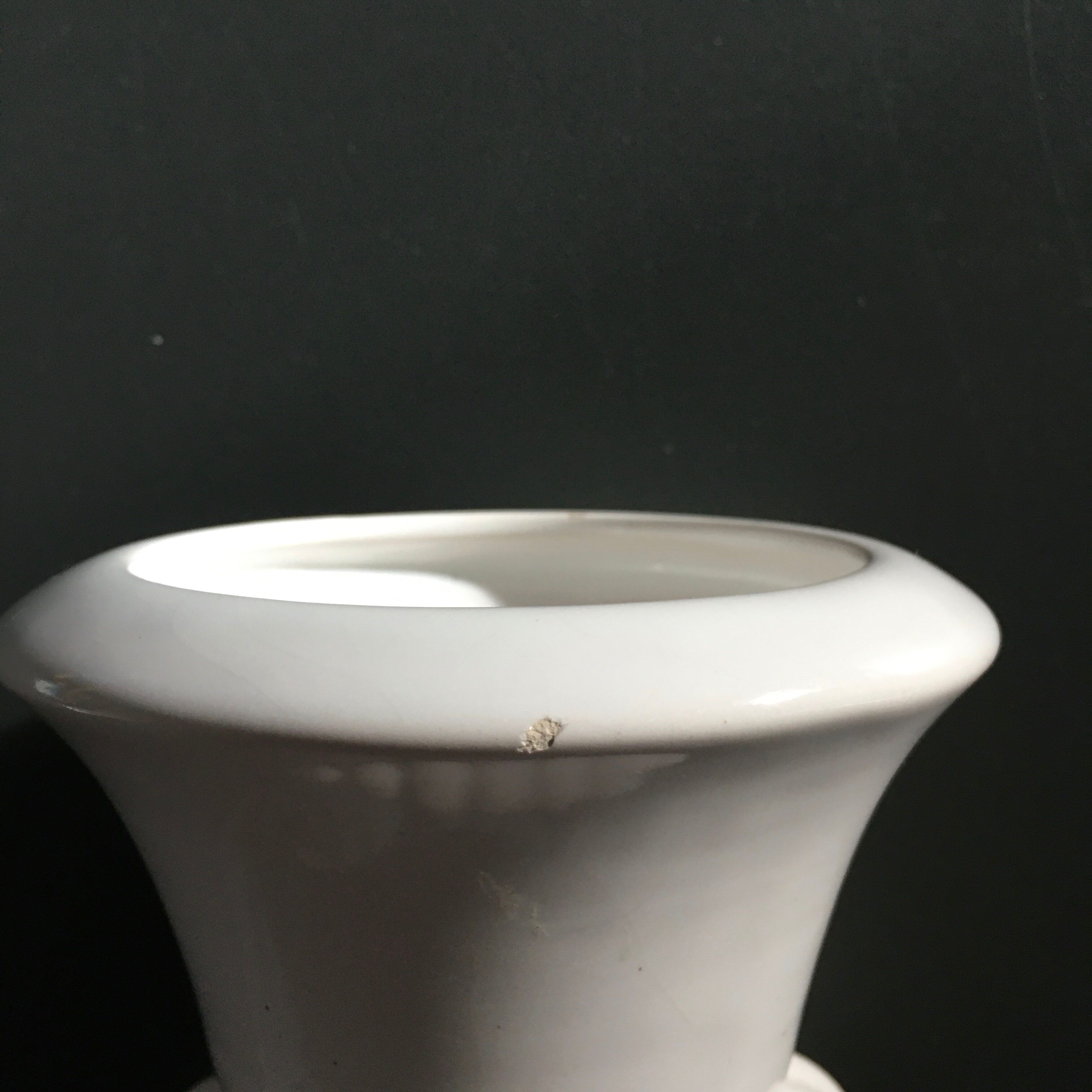 White Medici Vase