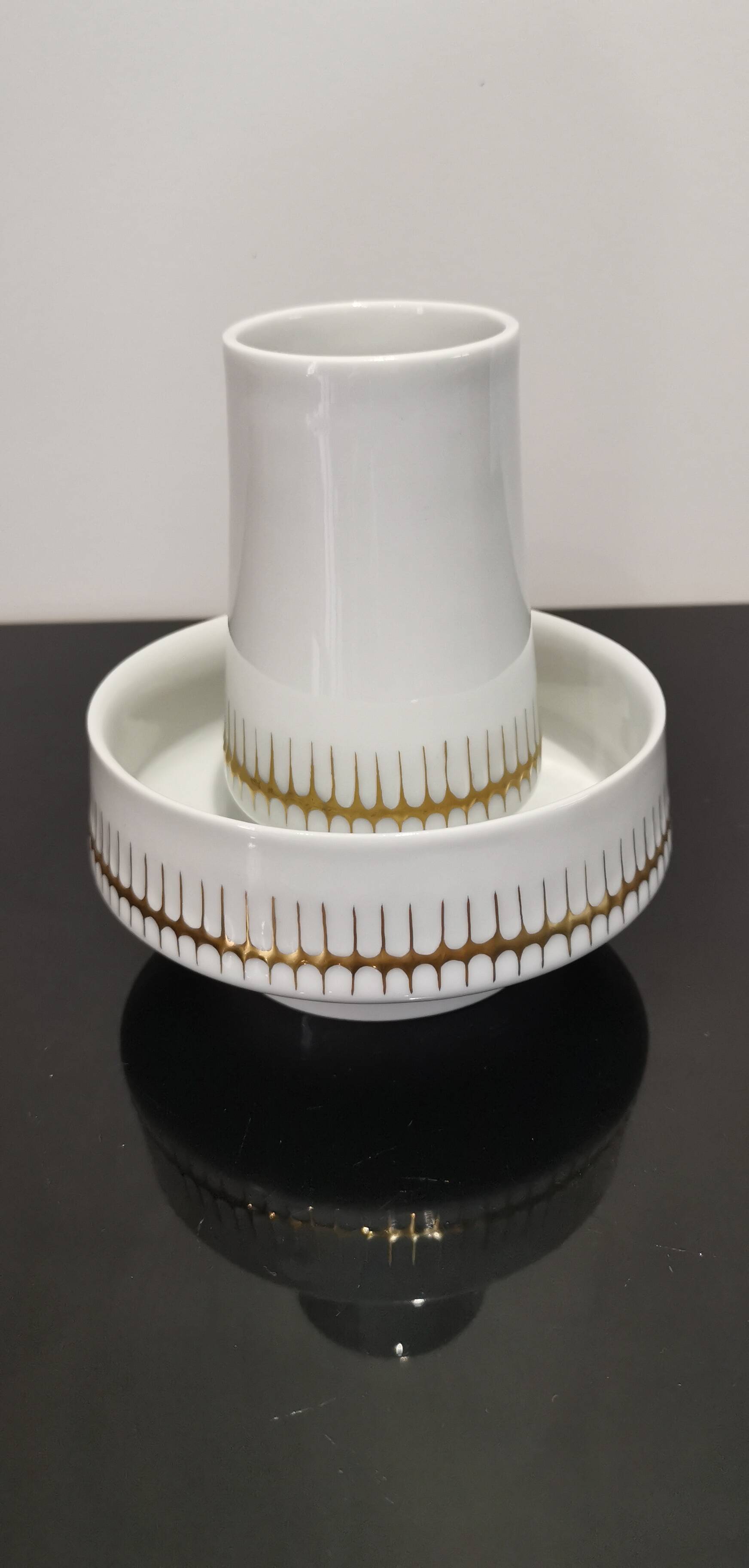 2 old ceramic pots made in Czechoslovakia around 1960s-1970s