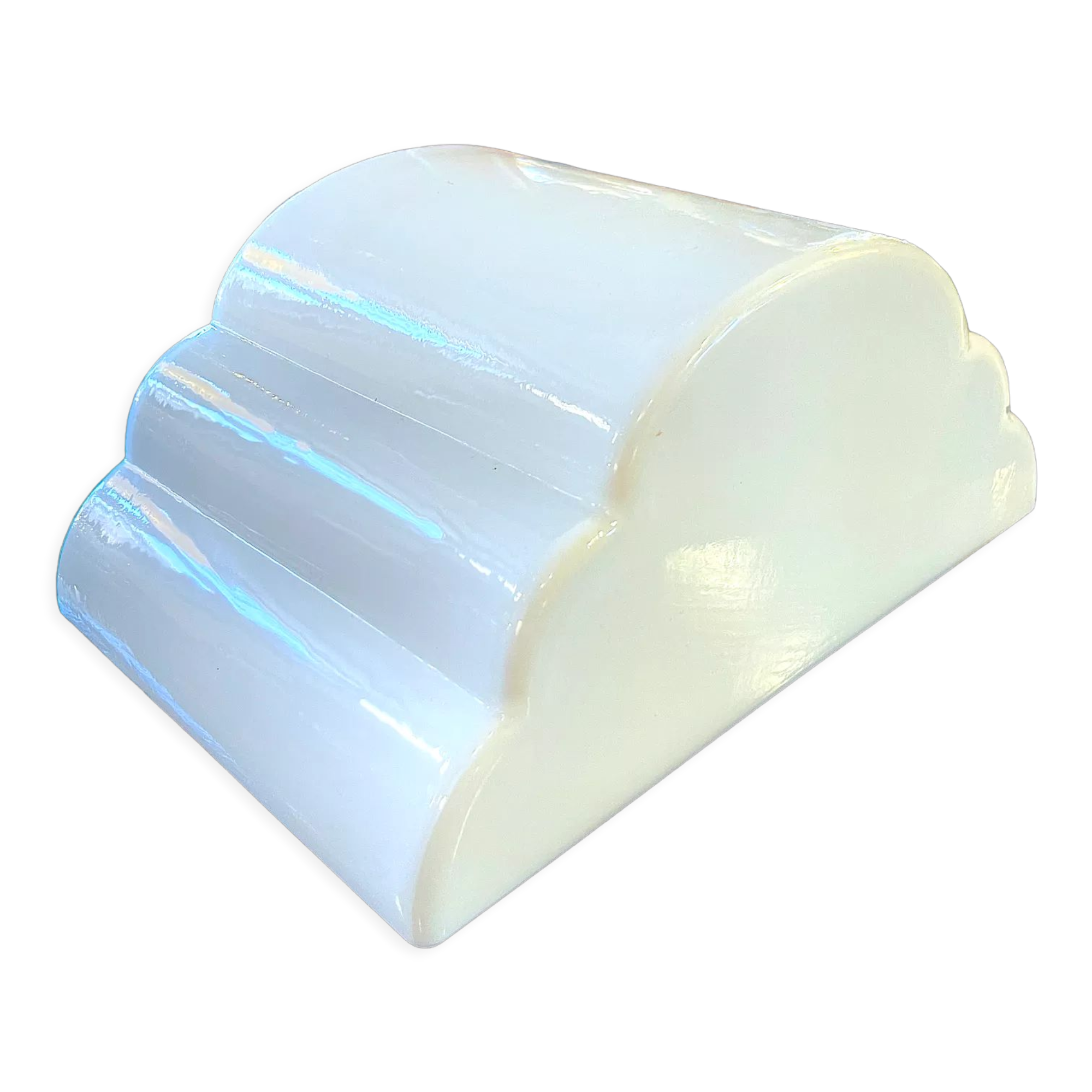 Leucos ceiling lamp "cloud" in opaline glass, ca 1980s