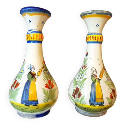 Paire de vases HR Quimper
