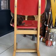 Vintage red Casala children's chair