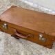 Vintage leather suitcase 1950