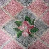 Handmade American vintage rug 90cm x 115cm 1960s