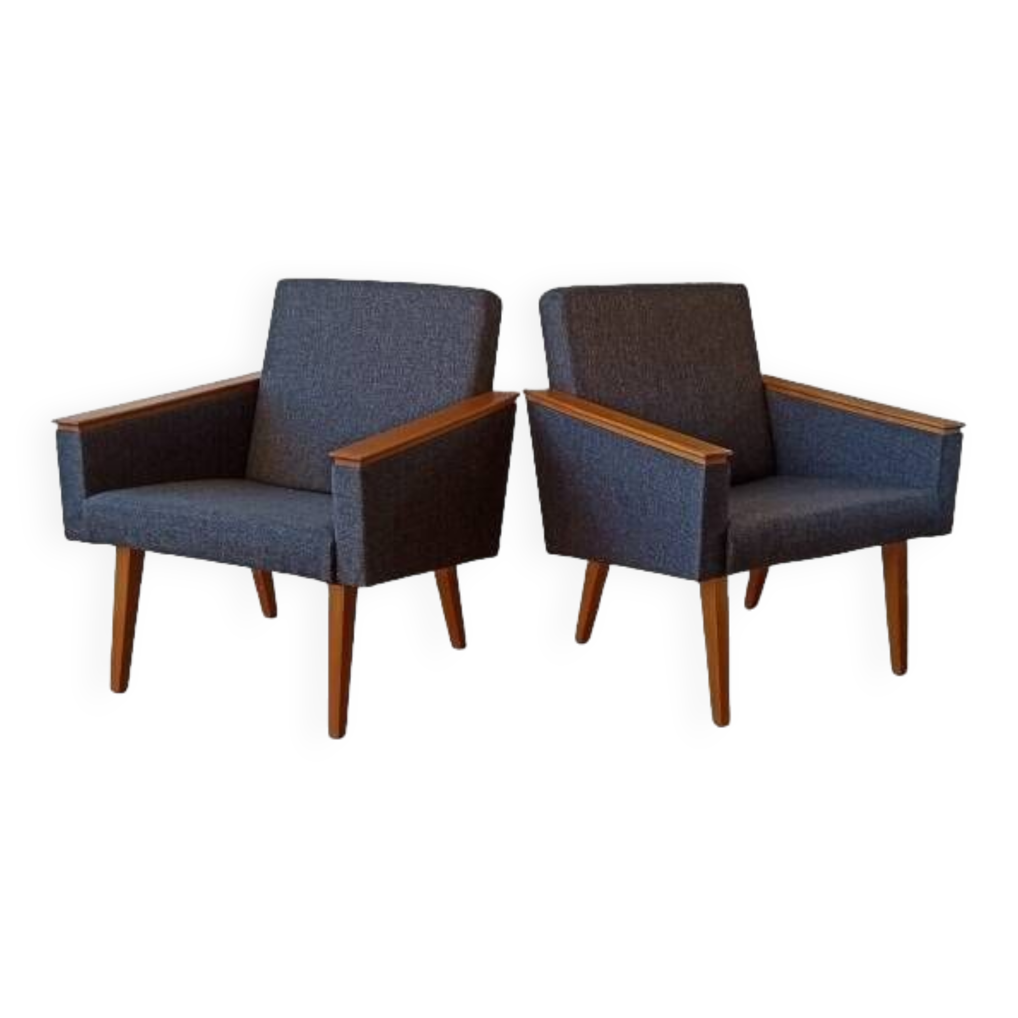 Fauteuils modernes du milieu du siècle 1970. Ensemble de 2.