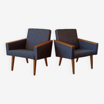 Mid-century modern armchairs 1970. Set of 2.