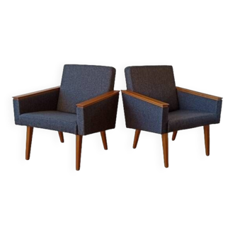 Mid-century modern armchairs 1970. Set of 2.