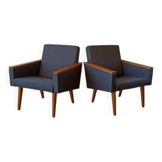Mid Century Modern Armchairs 1970s. Set of 2.