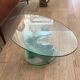 Table basse en verre, France, circa 1980