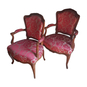 Paire de fauteuils époque