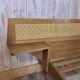 Lit et chaise bois et rotin