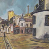 Peinture "vue de village"