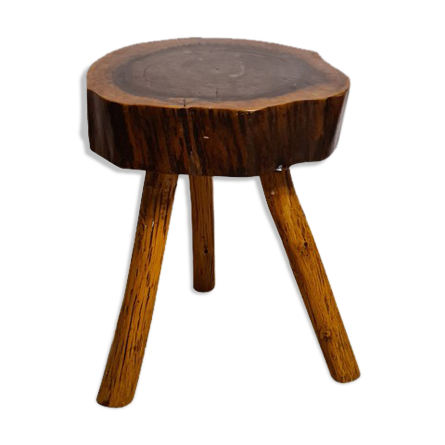Tabouret de vacher tripode brutaliste