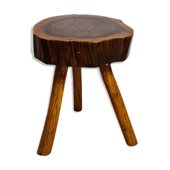 Tabouret de vacher tripode brutaliste