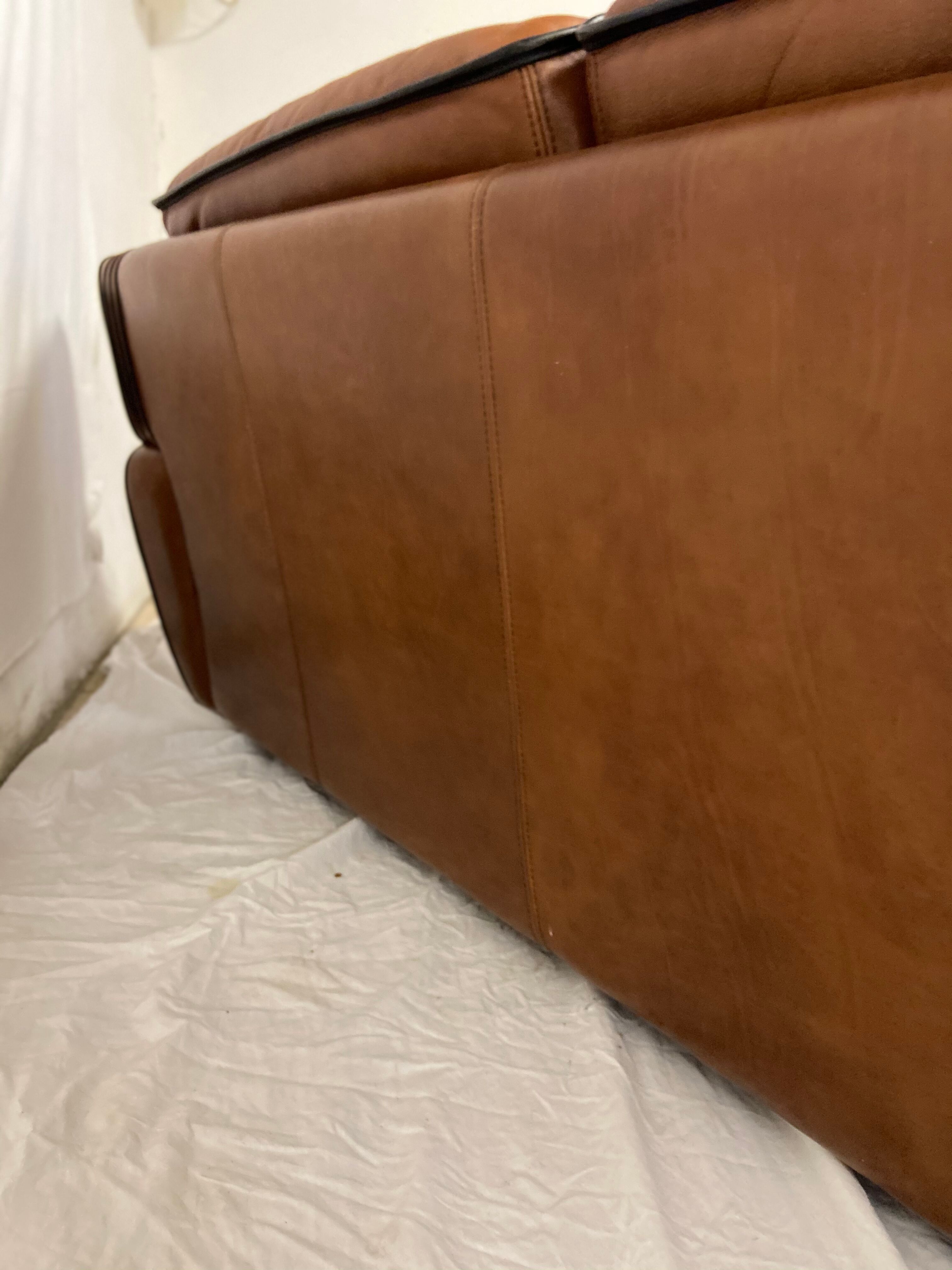 Vintage leather sofa 1980