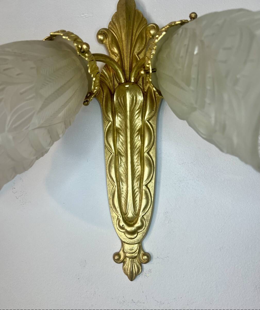 Paire d’appliques art déco
