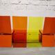 Set of 4 chairs "Pli" Roche Bobois