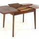 Table à manger rectangulaire extensible en teck - design néerlandais mid-century moderne