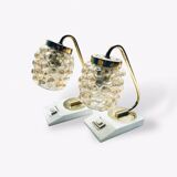 70s bubble glas lamp set